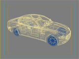 wireframe car